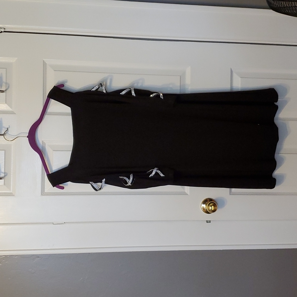 MSK black formal dress